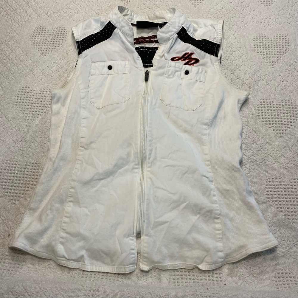 Harley Davidson Embroidered Vest (M)